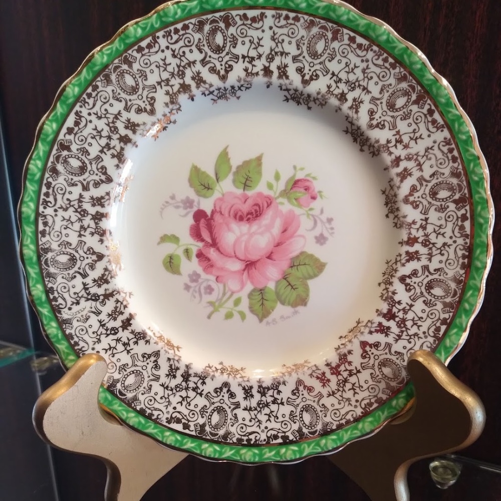 Myott Staffordshire Princess Elizabeth Plate - Picture 3 of 6